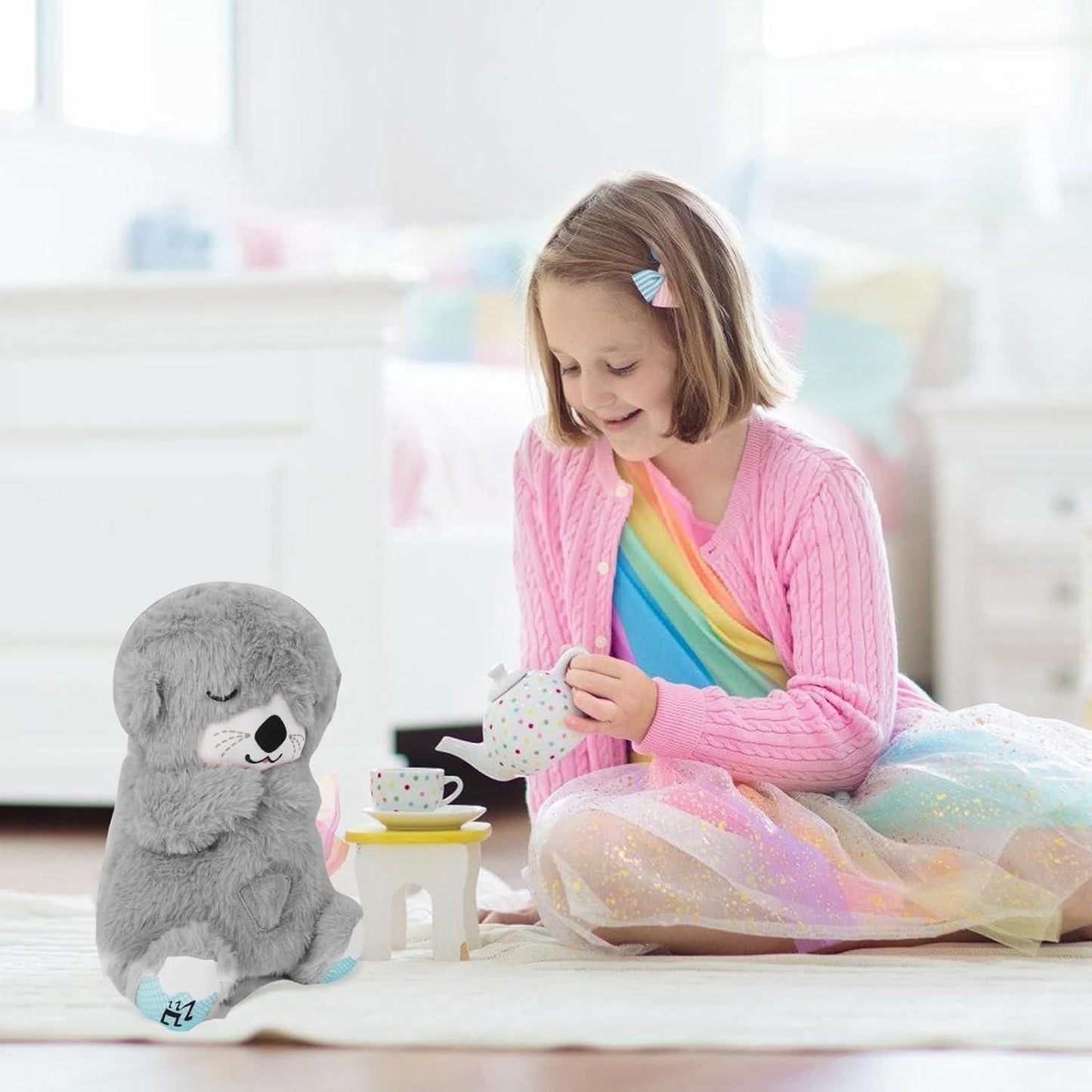 Breathing Teddy Bear with Soothing Music – Comfort Plush Toy for Relaxation