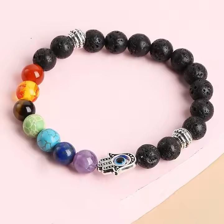 Classic 7 Chakra Beads Bracelet – Natural Healing Energy Beaded Bracelet for Men & Women