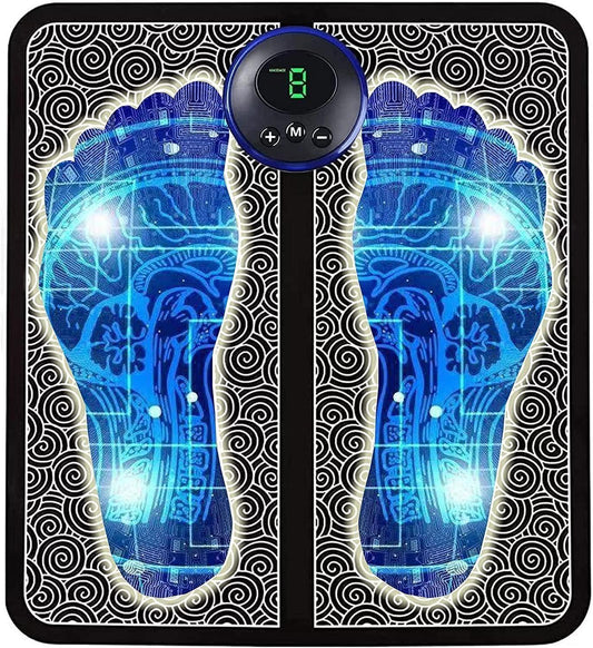 EMS Foot Massager Pad – Vibration & Bubble Therapy for Total Foot Relief
