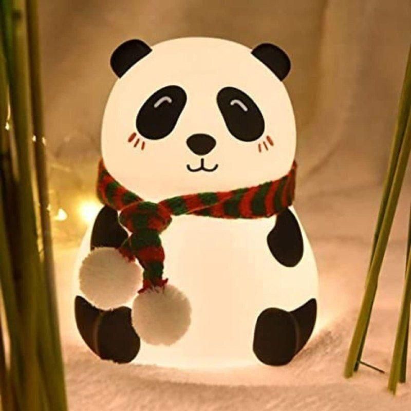 Cute Panda Light Lamp for Kids – Soft Silicone Night Light