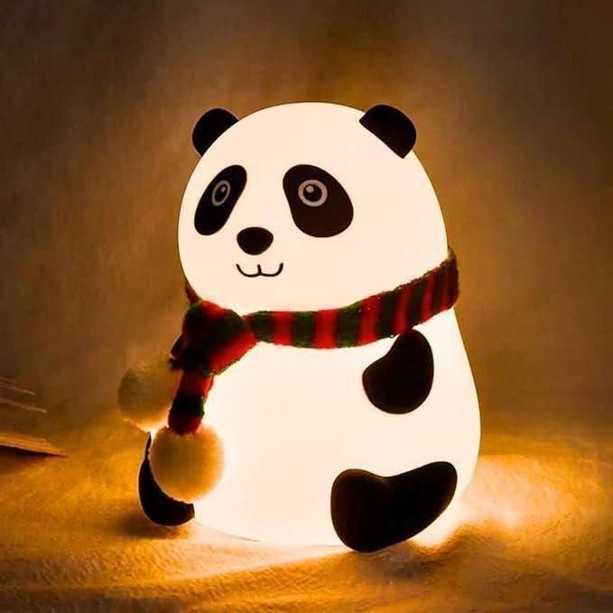 Cute Panda Light Lamp for Kids – Soft Silicone Night Light