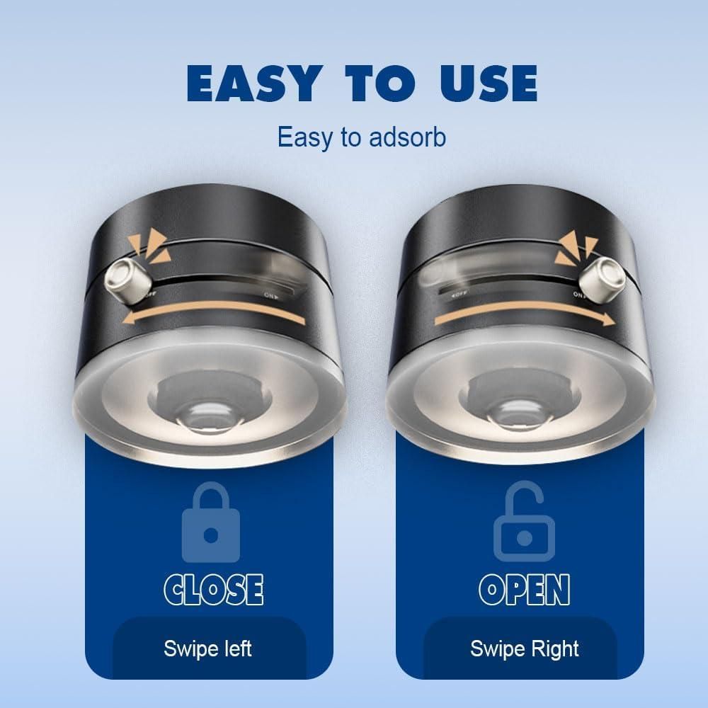 Vacuum Magnetic Suction Phone Holder – 360° Rotatable, Foldable & Retractable